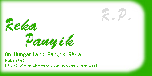reka panyik business card